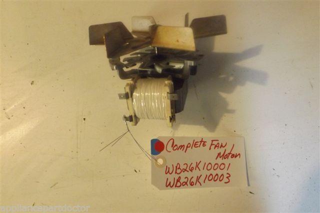 GE STOVE WB26K10001 WB26K10003 Complete fan, motor USED PART GE STOVE WB26K10001 WB26K10003 Complete fan, motor USED PART